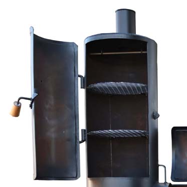 Lyfe Tyme Single Lid Vertical Smoker with Firebox - Shop Grills & Smokers  at H-E-B